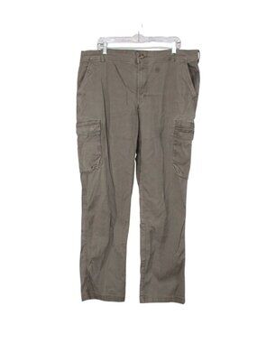 LL Bean BeanFlex Canvas Pants Cargo 2.0 Standard Fit Straight Leg Size 36x34